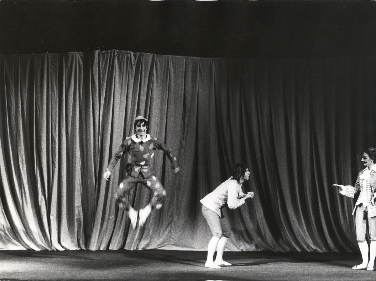 Ballett Basel – Der Diener zweier Herren – Karel Hruška, Fredi Fluri, Silvia Frey (foto Peter Stöckli, archiv IPŠ)