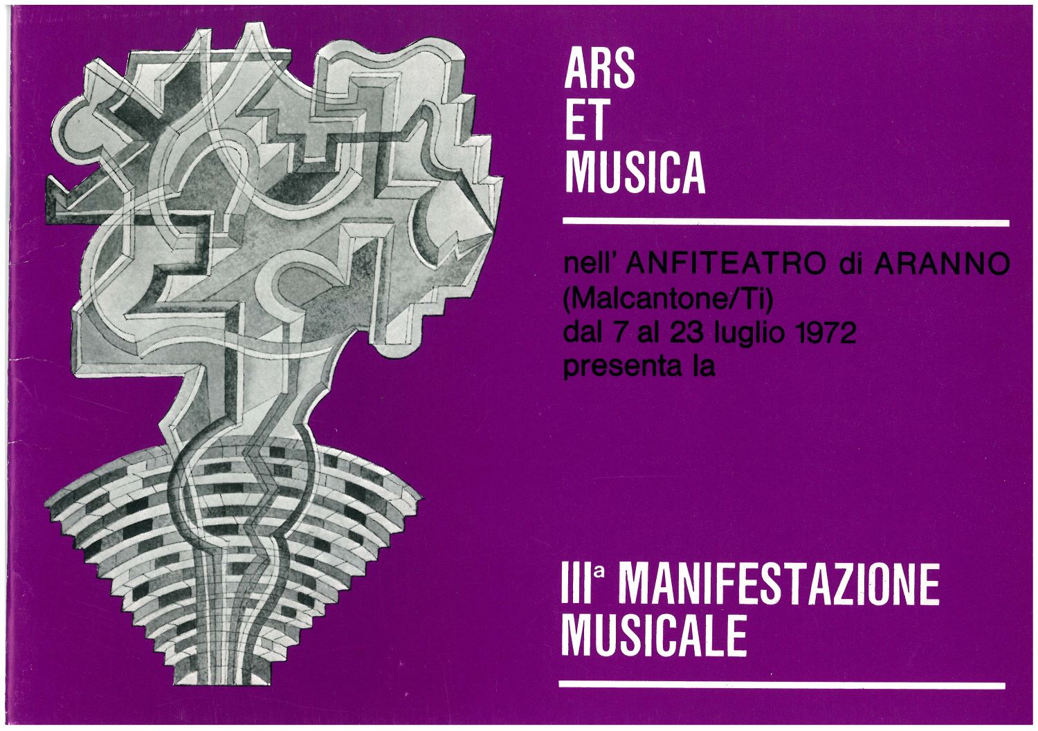 Katalog festivalu Art Et Musica, 7.-23.7.1972 (foto archiv IPŠ)